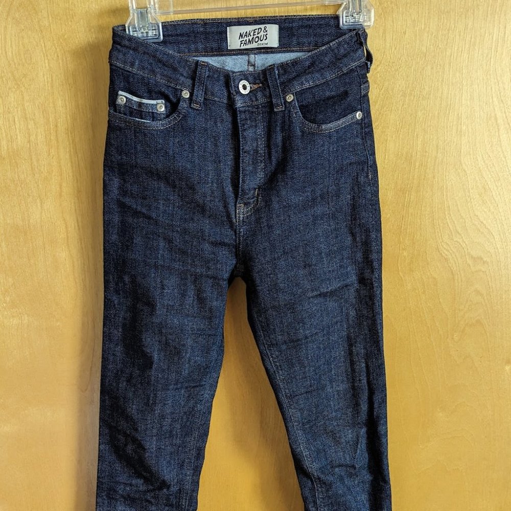 Naked & Famous Womens Skinny Selvage Jeans 26